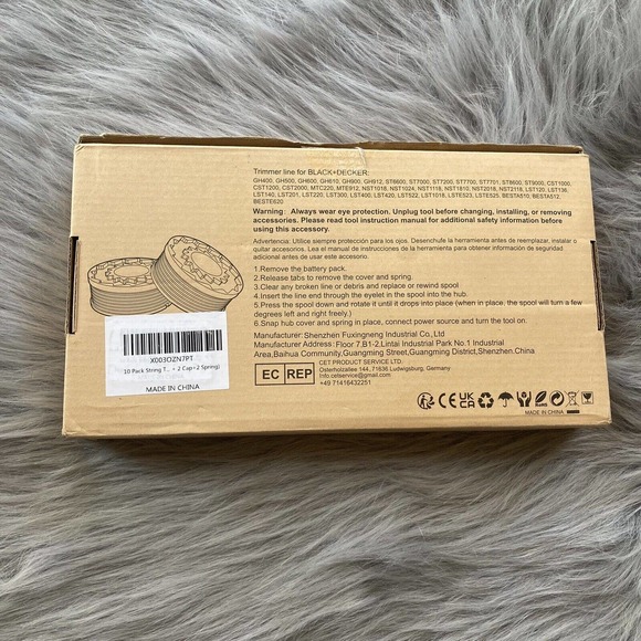 Eventronic 10-Pack Auto-Feed Trimmer Line & 1 Replacement Spool Cap Cover Lawn - Picture 5 of 7